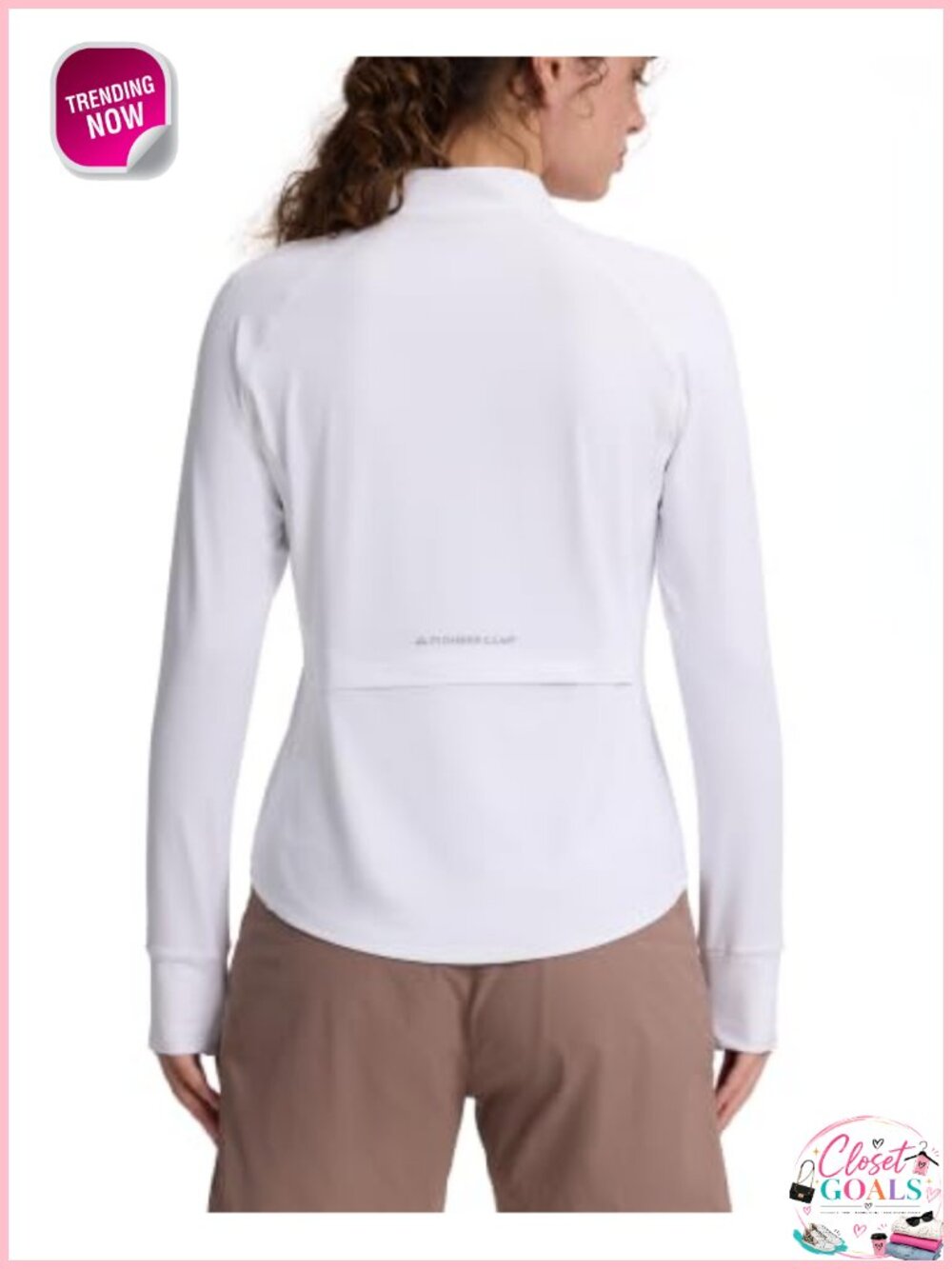UPF 50+ Long Sleeve Quarter Zip Hiking Sun Shirt Active Top